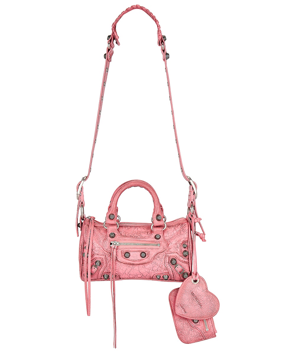 Сумка кросс-боди Balenciaga Mini Le Cagole Duffle, цвет Sweet Pink