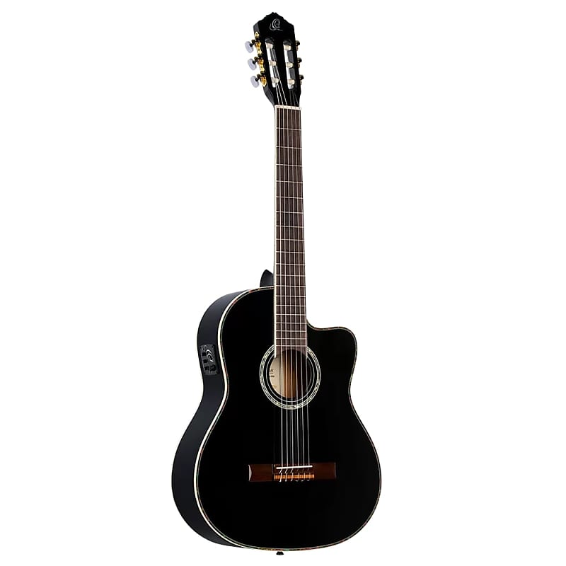 Акустическая гитара Ortega Family Series Pro RCE141BK Acoustic-Electric Nylon Guitar. 52mm Nut Width ortega rce141bk family series pro