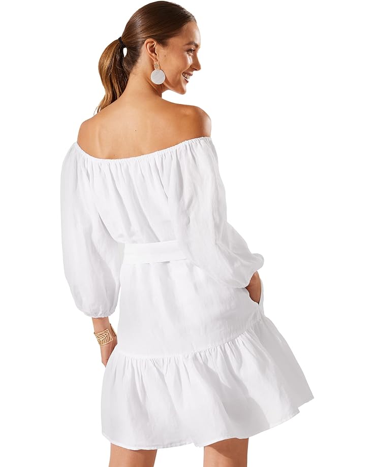 

Платье Tommy Bahama St. Lucia Off-the-Shoulder Tiered Dress, белый