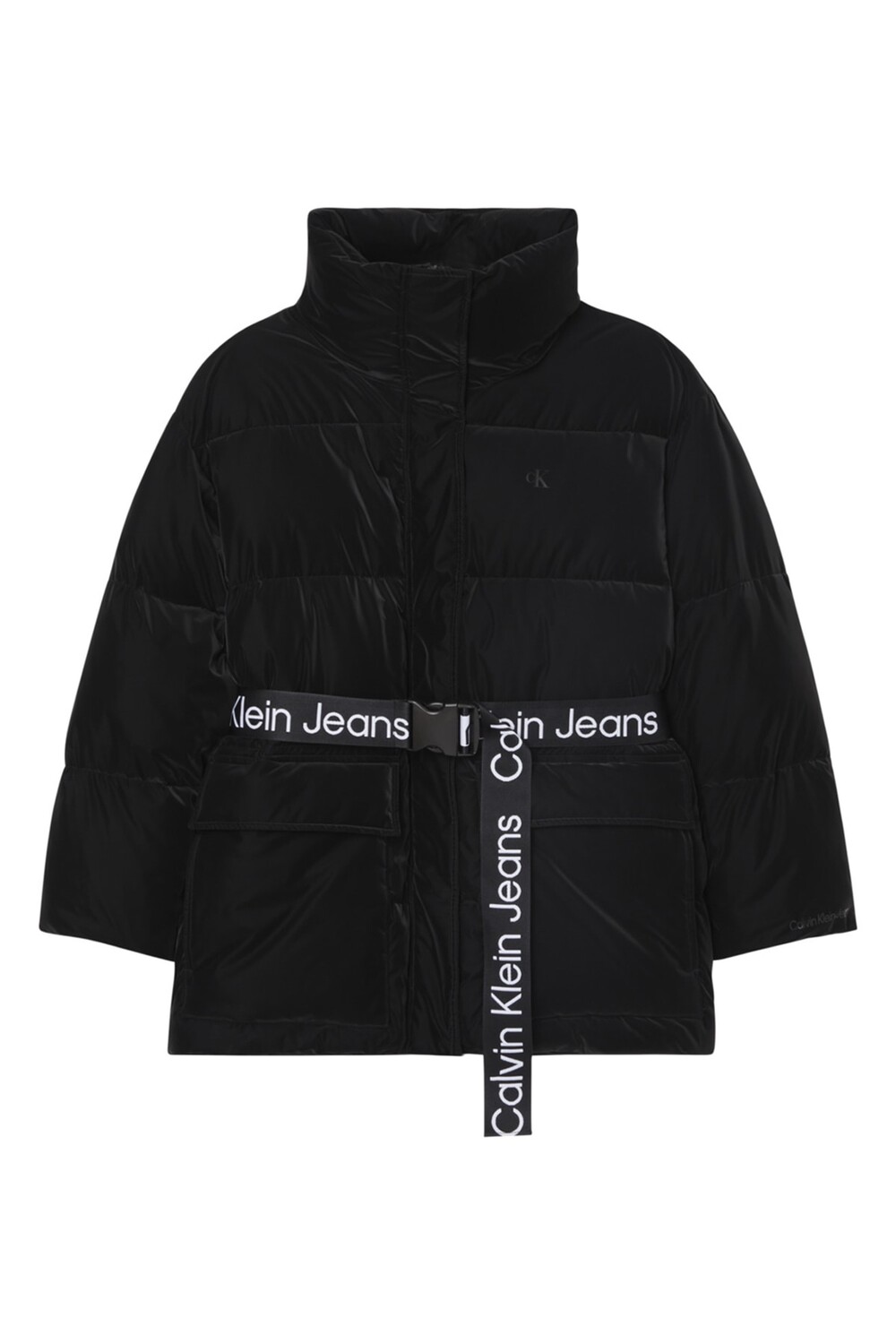 

Черное женское пальто Calvin Klein, черный