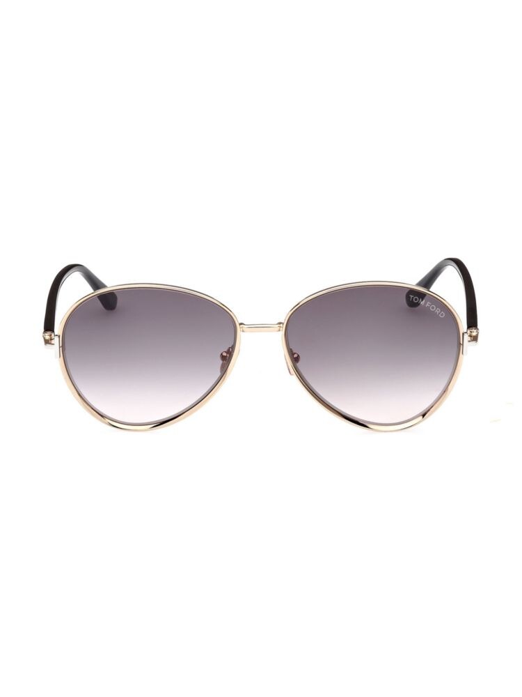 

Солнцезащитные очки-пилоты Rio 59MM Tom Ford, цвет Shiny Rose Gold