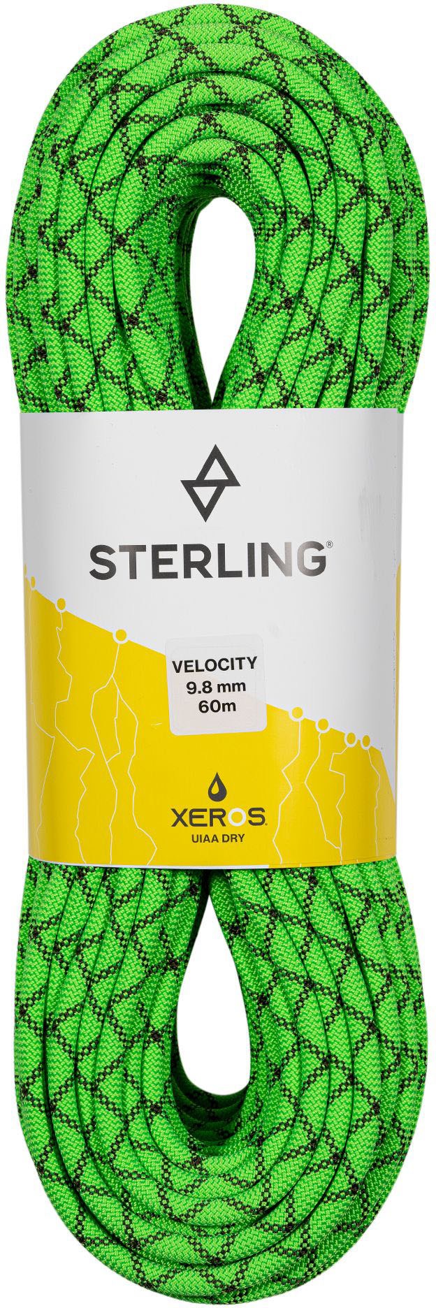 Сухая веревка Velocity XEROS 9,8 мм Sterling, зеленый