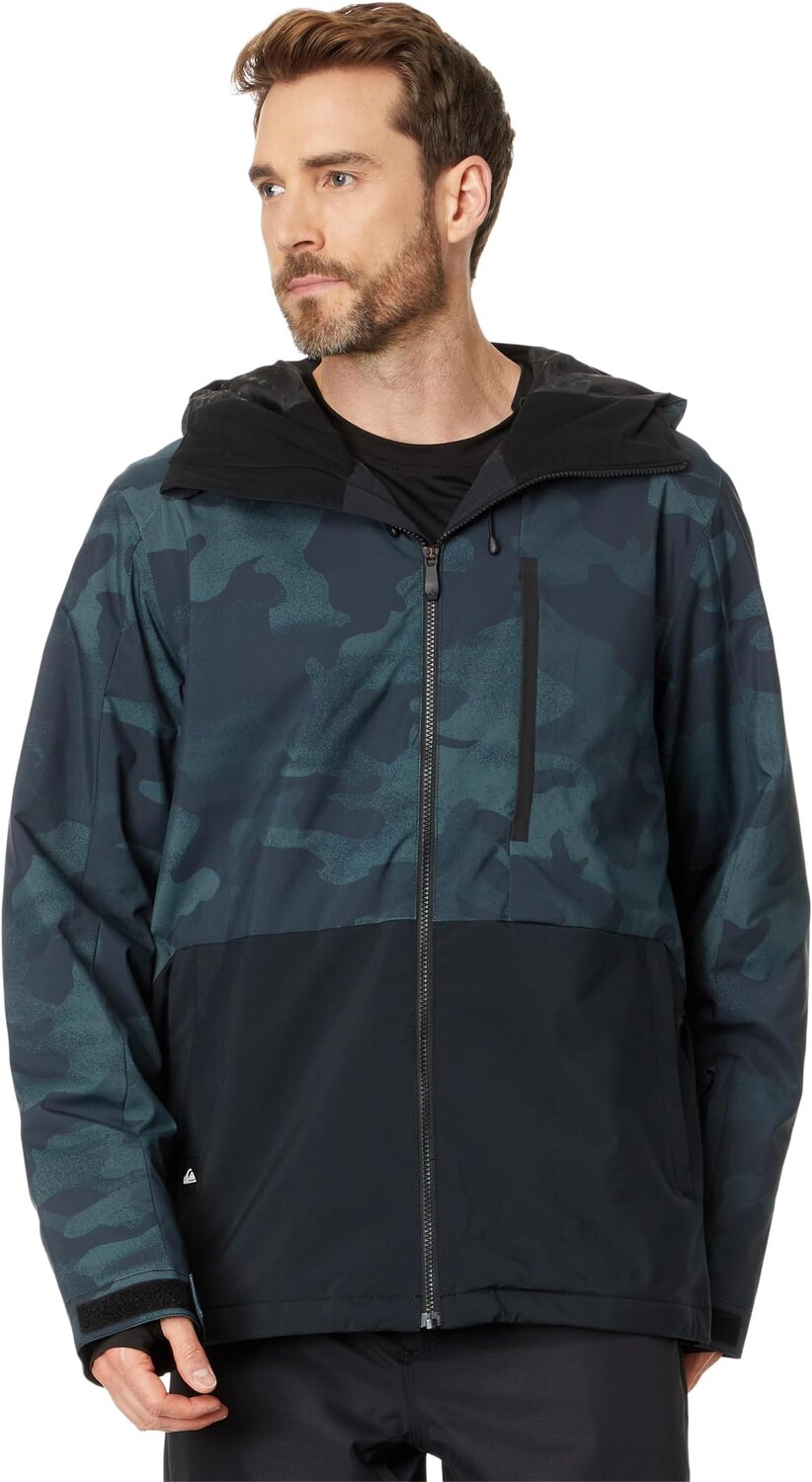 

Куртка Mission Printed Block Jacket Quiksilver, цвет Spray Camo True Black