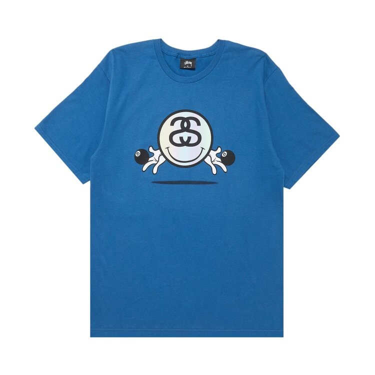 Футболка Stussy Smiley Link 'Blue', синий