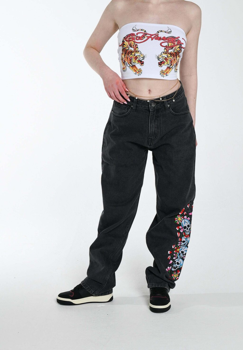 

Джинсы прямого кроя Ed Hardy