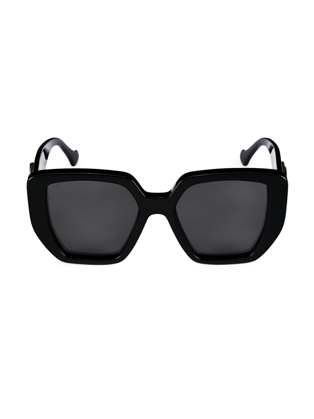 Крупногабаритные прямоугольные солнцезащитные очки Gucci Generation 54 мм Gucci, черный