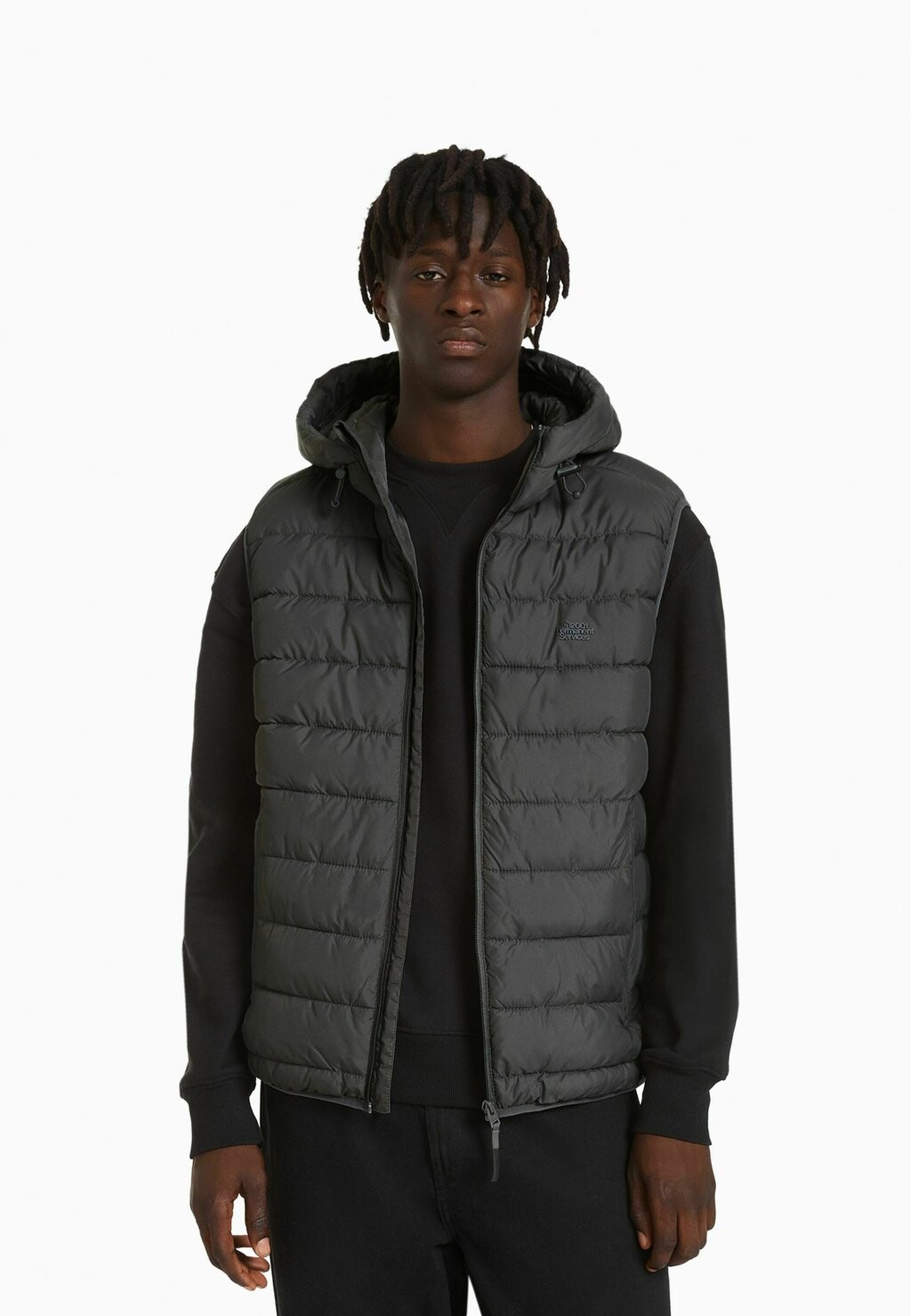 

Жилет Bershka, темно-серый