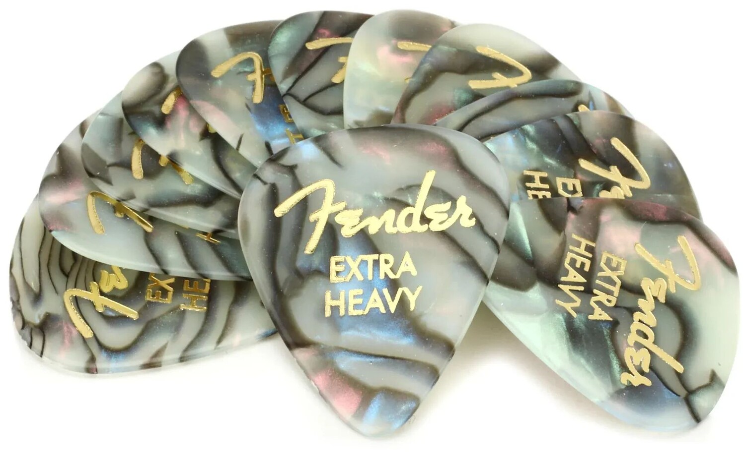 

Медиаторы Fender 351 Premium для гитары — Extra Heavy Abalone (12 шт.)