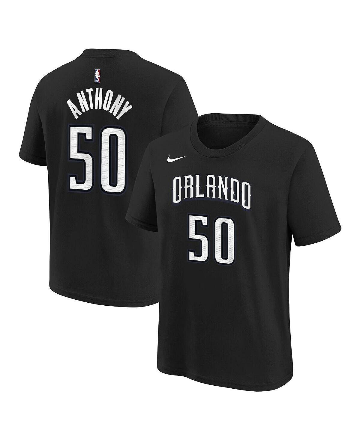 

Футболка Big Boys Cole Anthony Black Orlando Magic 2022/23 City Edition с именем и номером Nike