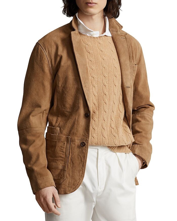 

Замшевая куртка Polo Ralph Lauren, Коричневый
