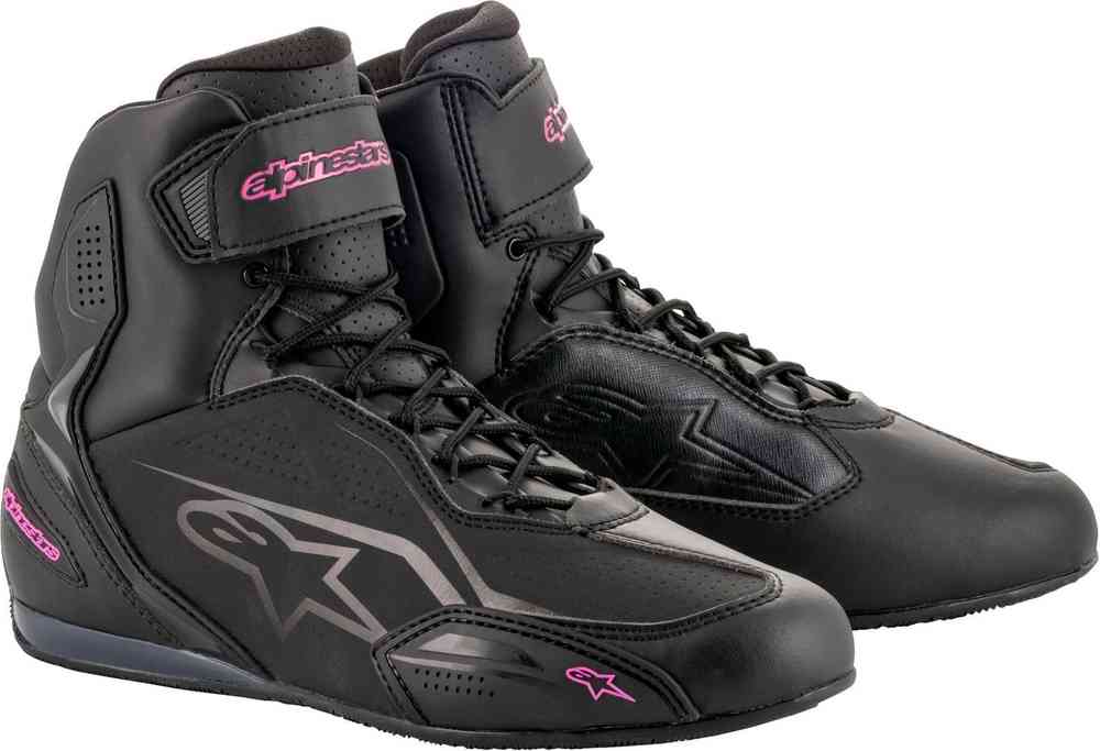 Stella Faster-3 Женская мотоциклетная обувь Alpinestars, черный/розовый