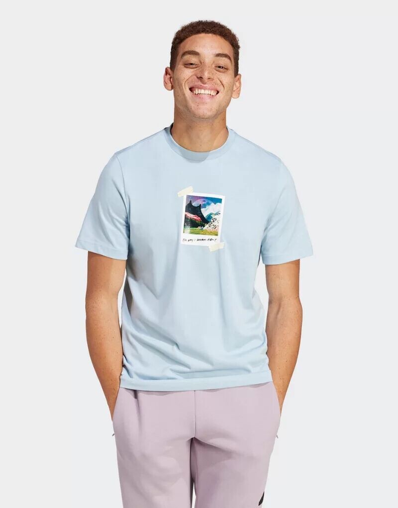 

Синяя футболка adidas ALL DAY I adidas performance