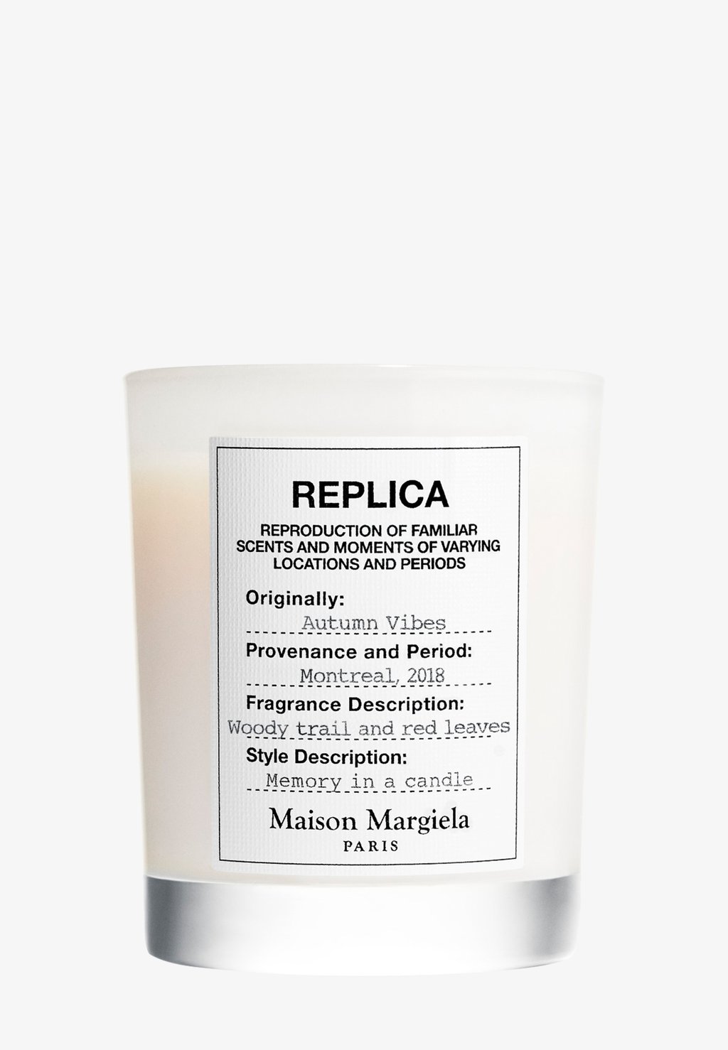 цена Ароматическая свеча Replica Autumn Vibes Candle Maison Margiela Fragrances, цвет autumun vibes