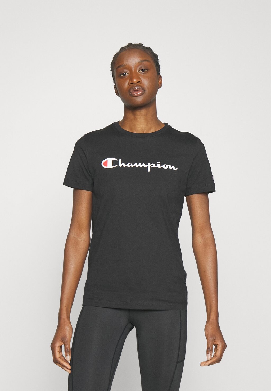 

футболка с принтом CLASSIC CREWNECK LARGE LOGO Champion, черный