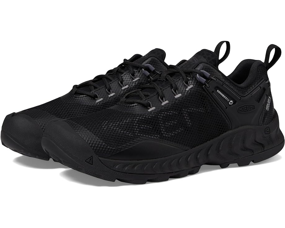 Походная обувь KEEN Nxis Evo WP, цвет Black/Steel Grey