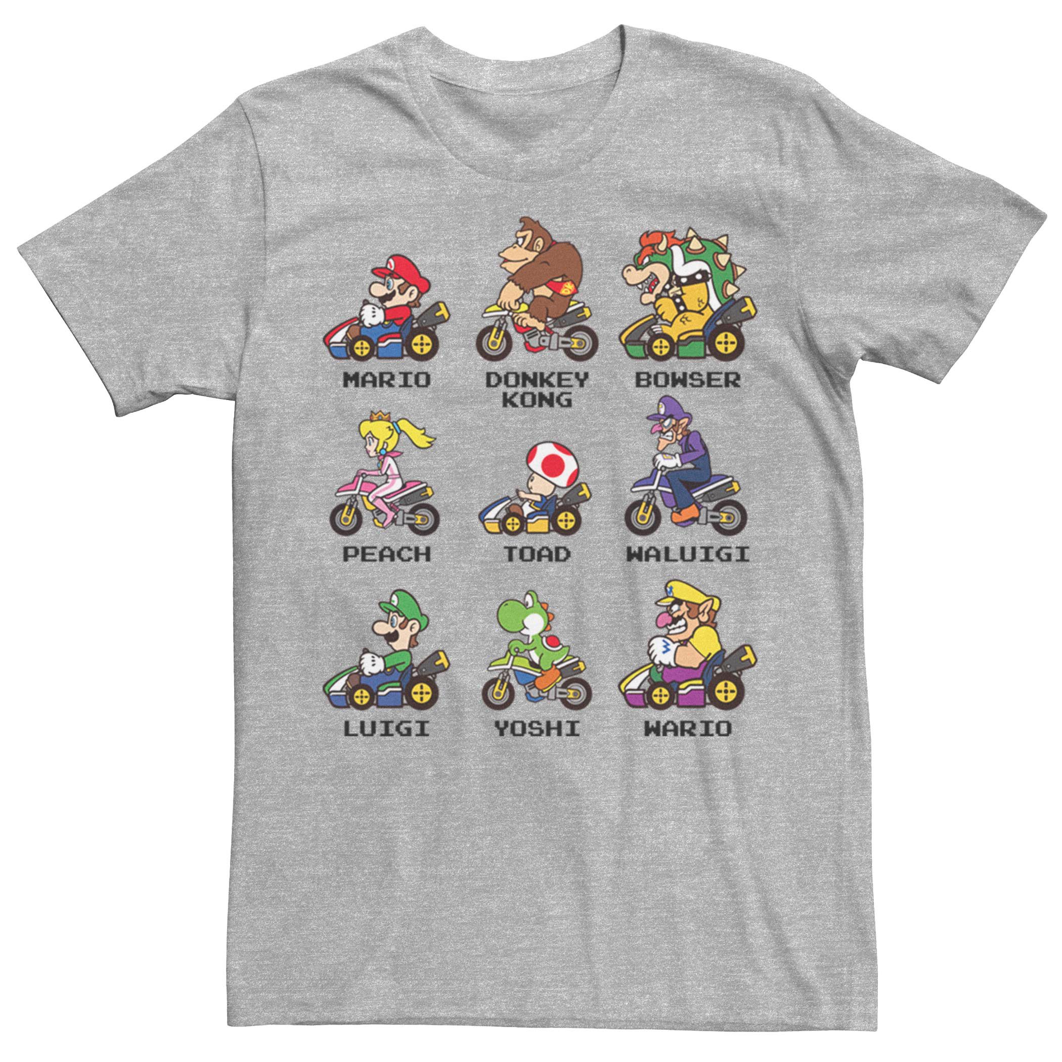 Мужская футболка с короткими рукавами Nintendo Mario Kart Racers Licensed Character