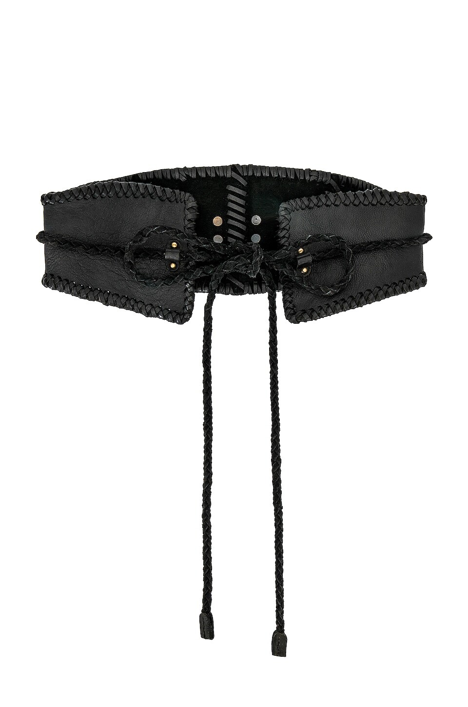 

Ремень Free People Selena Leather Corset, черный