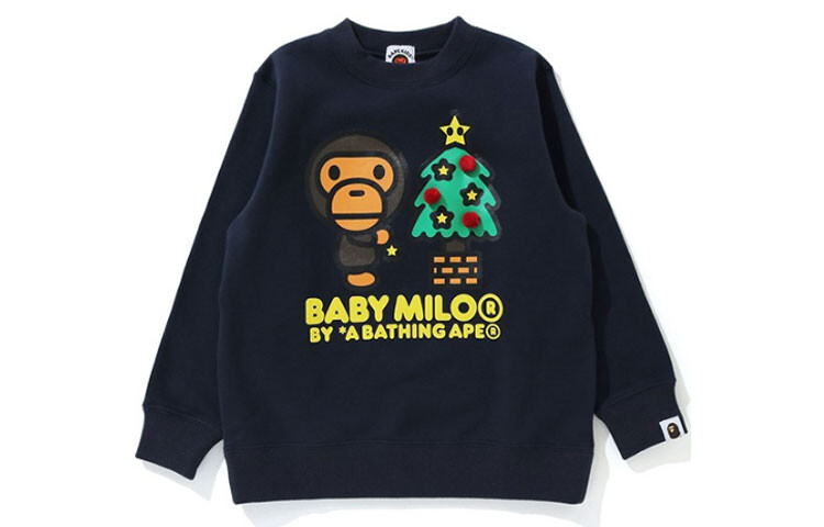 

Детская толстовка A Bathing Ape, темно-синий