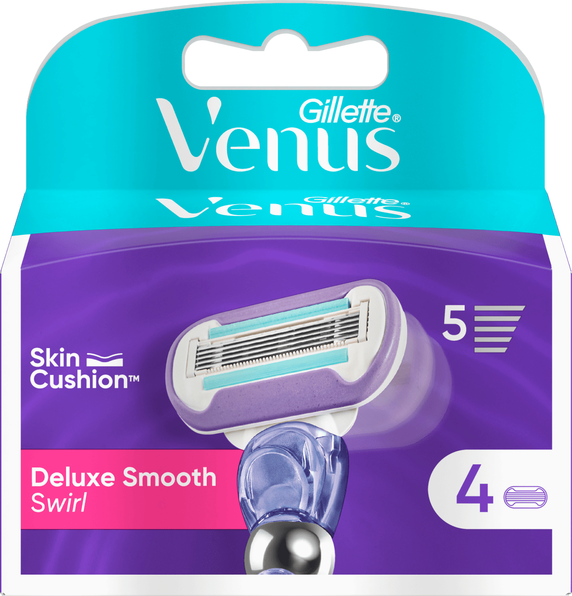 

Лезвия для бритвы Deluxe Smooth Swirl 4 шт. Gillette