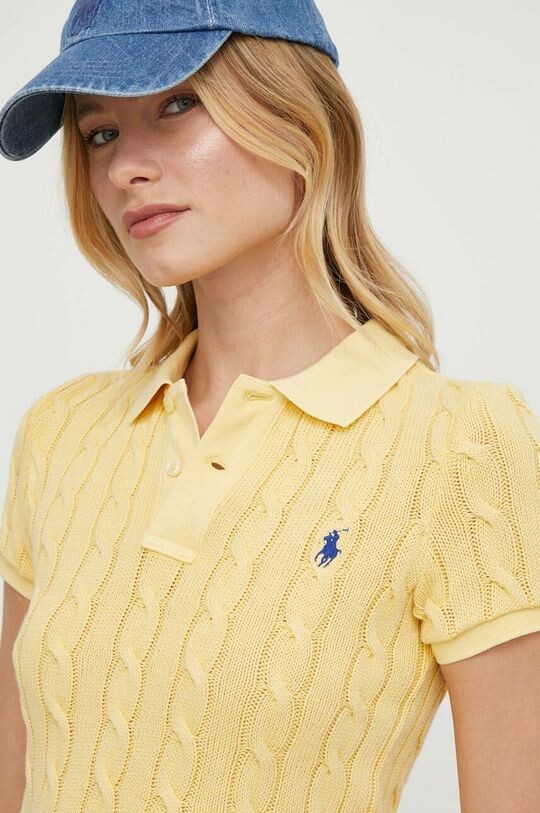 

Хлопковое поло Polo Ralph Lauren, желтый