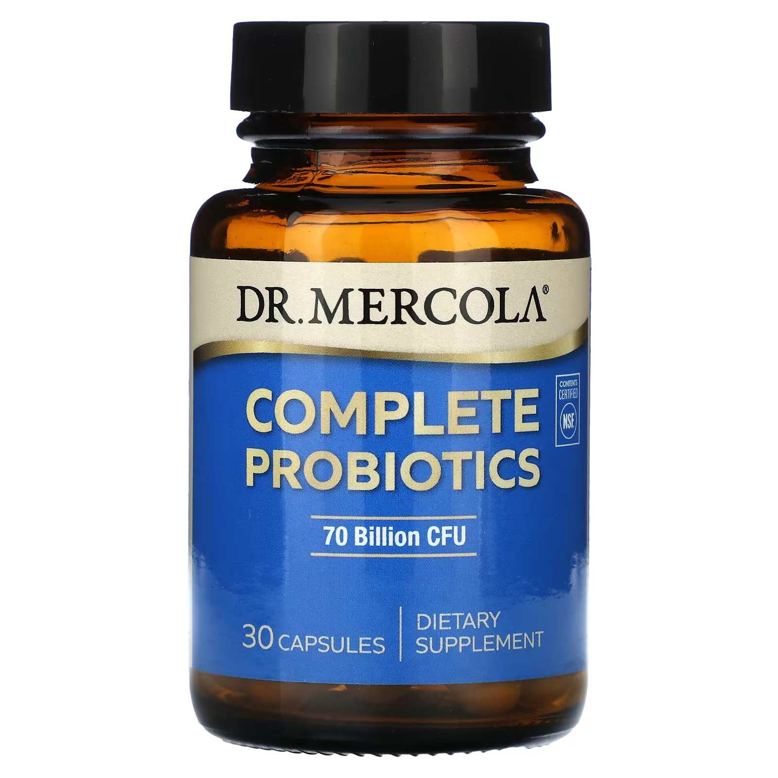 Комплексный пробиотик Dr. Mercola 70 миллиардов КОЕ, 30 капсул plantfusion полный веганский пробиотик 35 миллиардов кое 30 веганских капсул