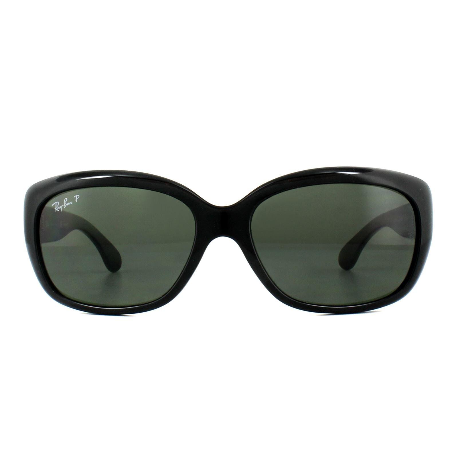 Черные зеленые поляризованные солнцезащитные очки «кошачий глаз» Ray-Ban, черный солнцезащитные очки ray ban 4101 601 t3 jackie ohh