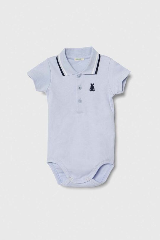 

Хлопковое боди для новорожденных United Colors of Benetton, синий