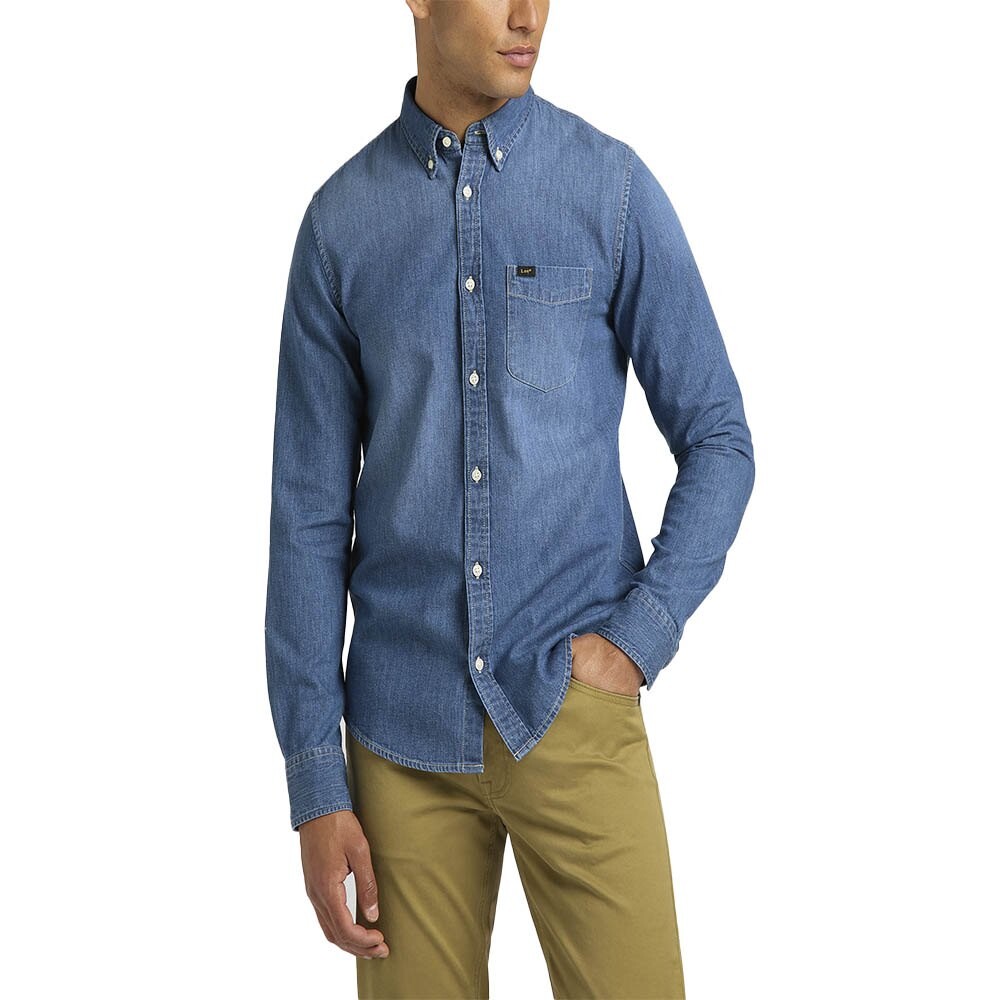 

Рубашка с длинным рукавом Lee Button Down, синий