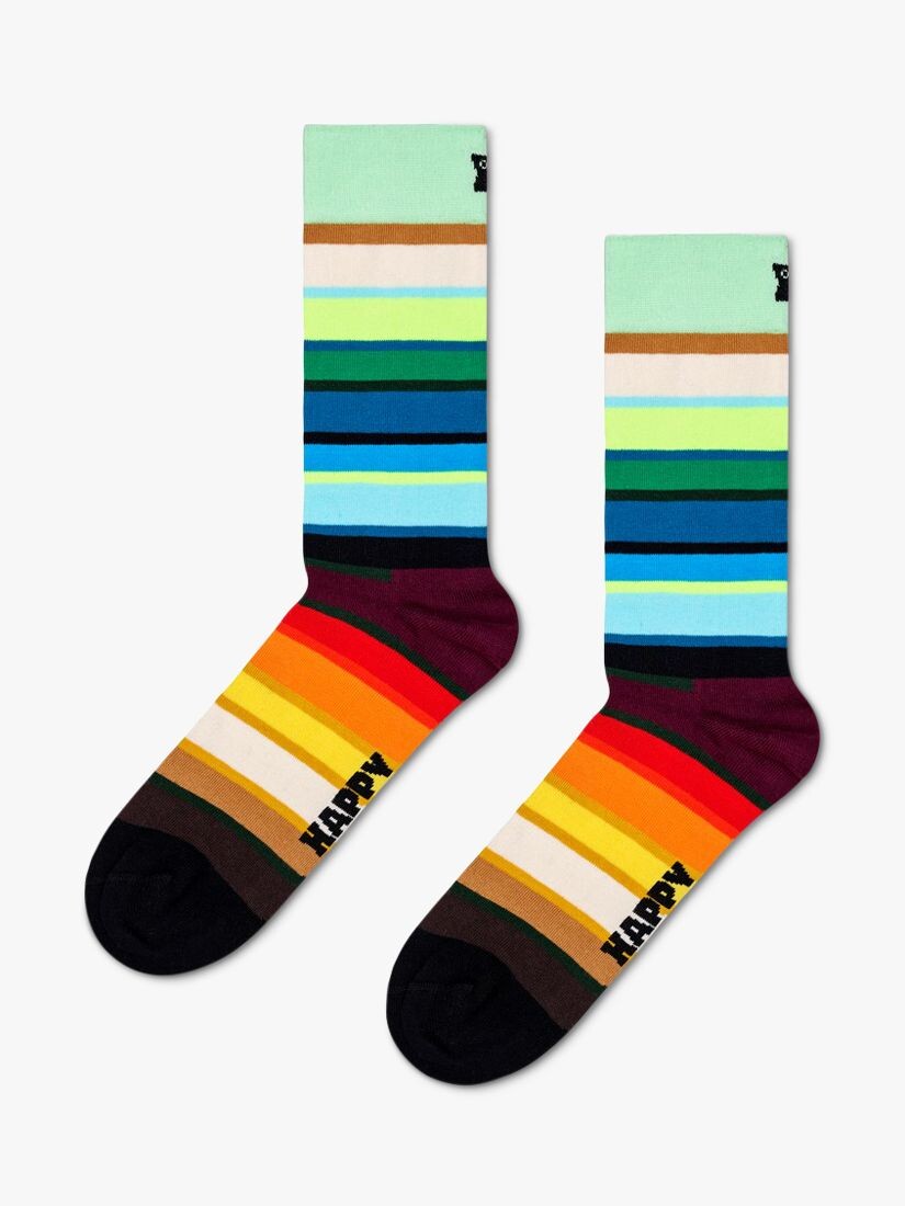 

Полосатые носки Happy Socks, светло-зеленый/мульти