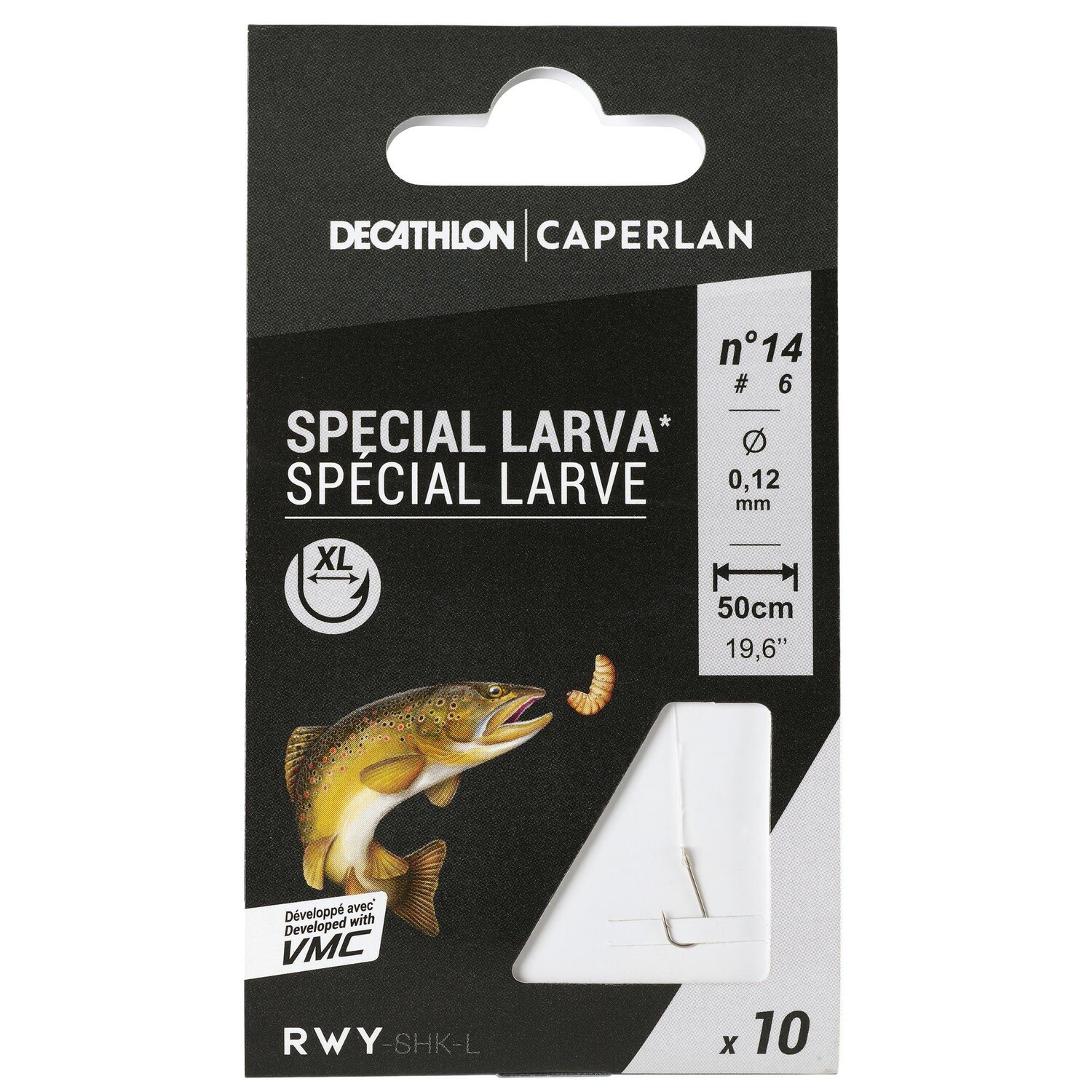 

Крючки для ловли форели Decathlon Sn Hook Larva Caperlan, мультиколор