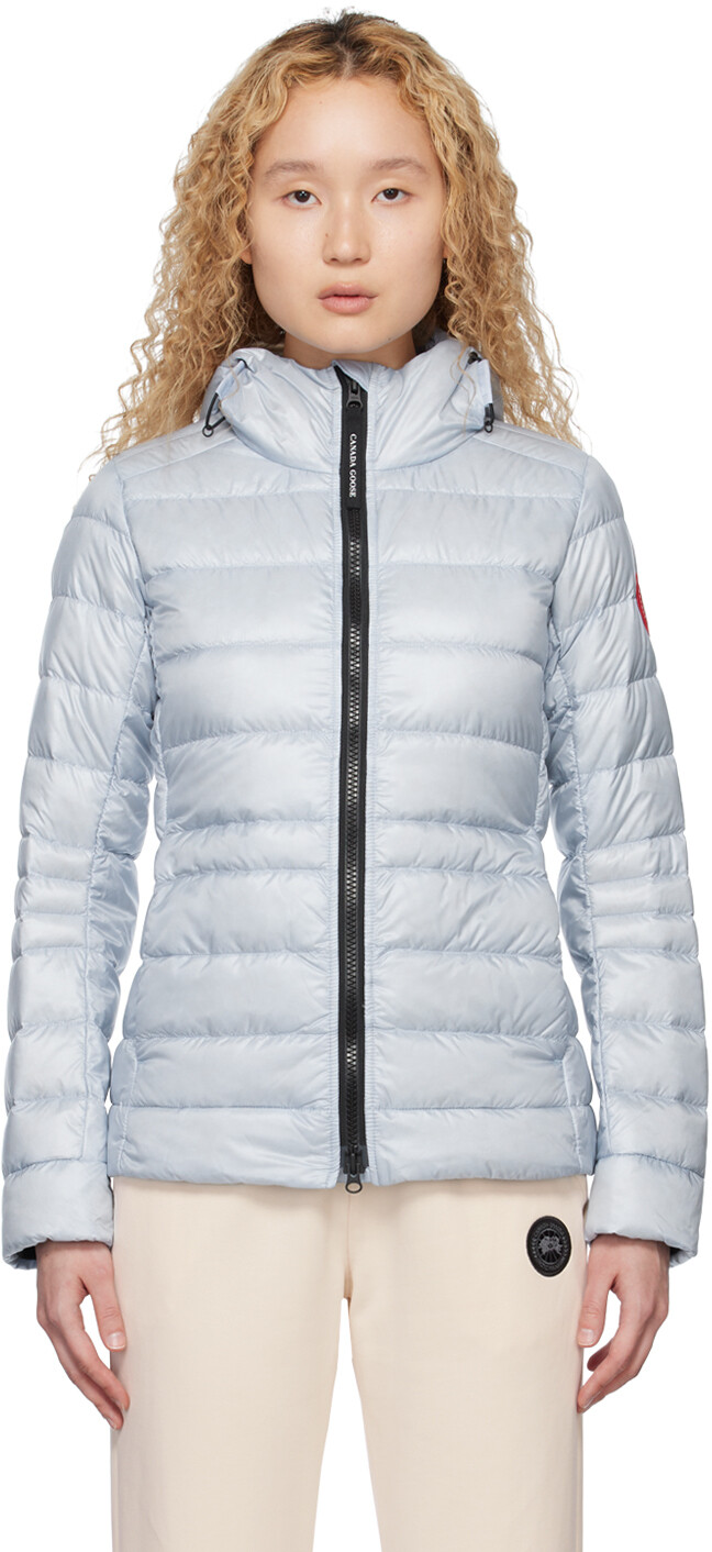 

Синий пуховик Canada Goose из кипариса