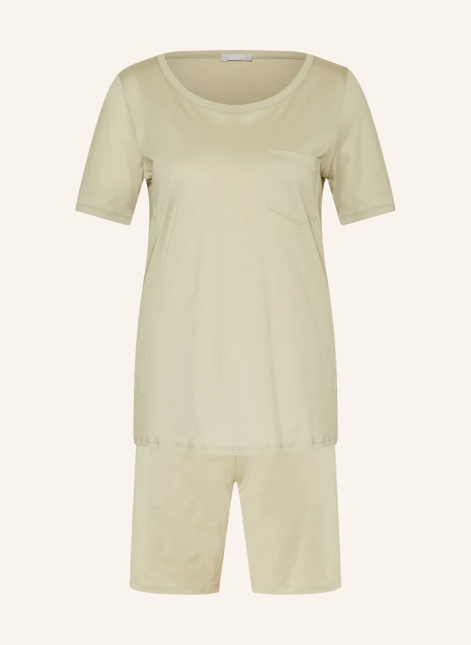 Короткая пижама cotton deluxe Hanro, зеленый