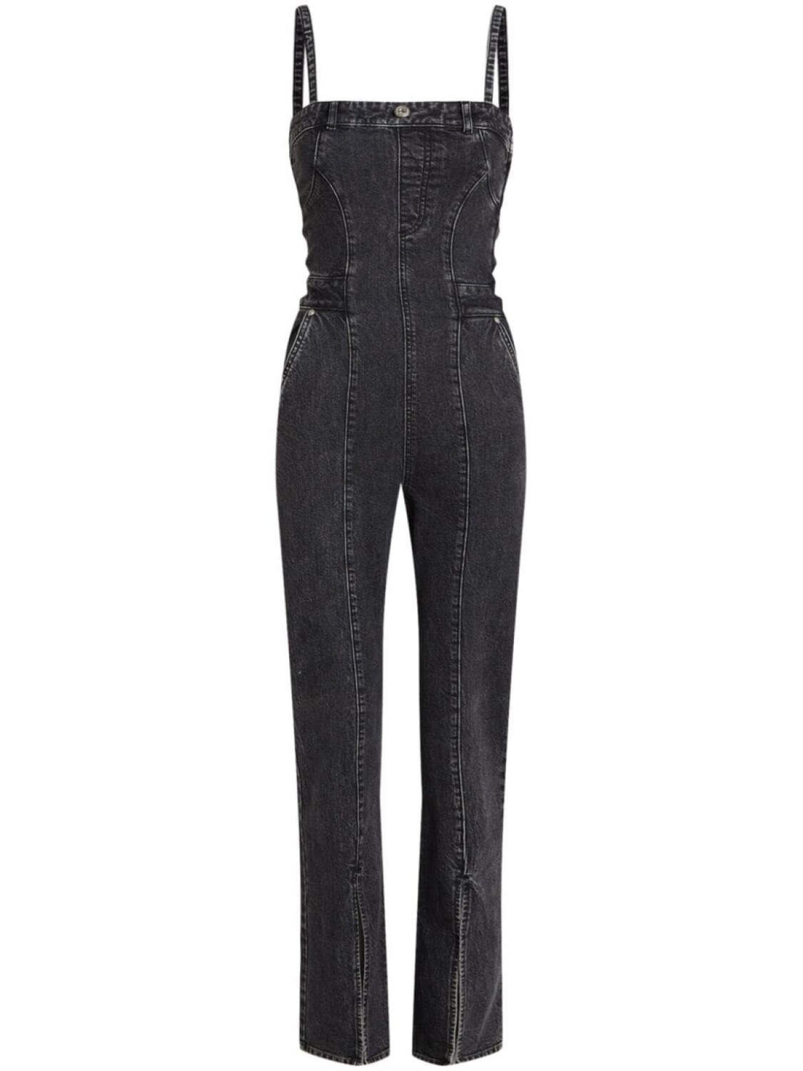 

Karl Lagerfeld Jeans комбинезон с квадратным вырезом, черный