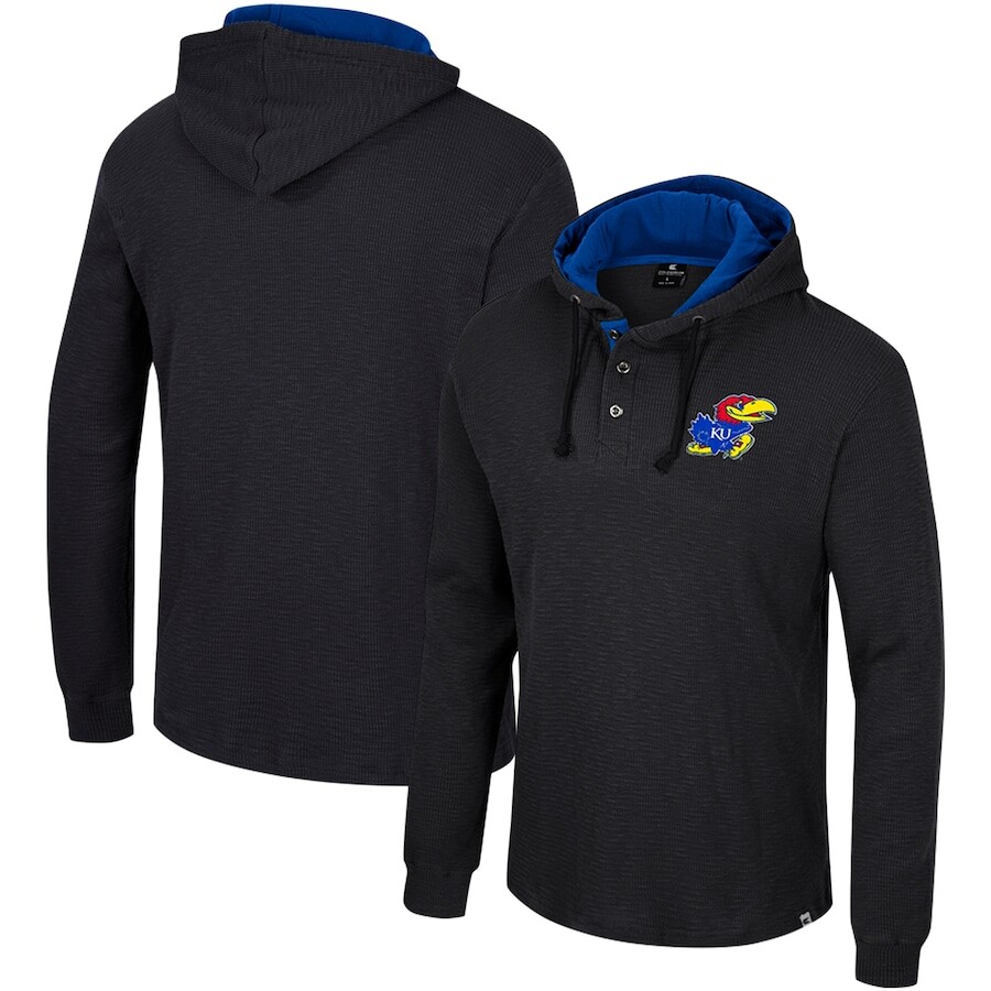 

Футболка с длинным рукавом Colosseum Kansas Jayhawks, черный