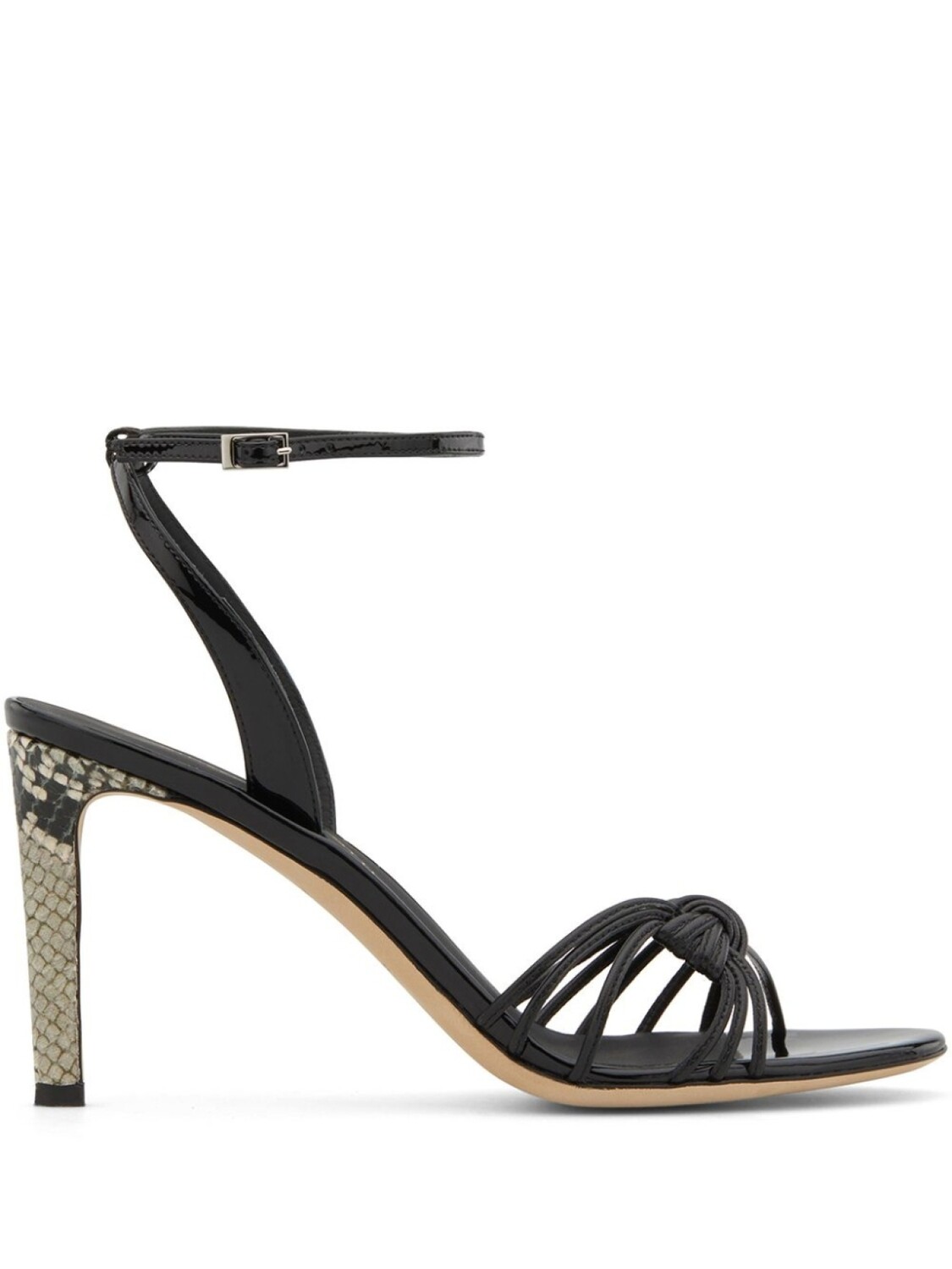 

Giuseppe Zanotti босоножки Ylenia со змеиным принтом, черный