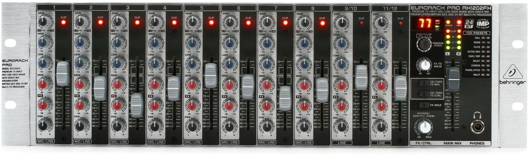 

Стоечный микшер Behringer Eurorack Pro RX1202FX с эффектами