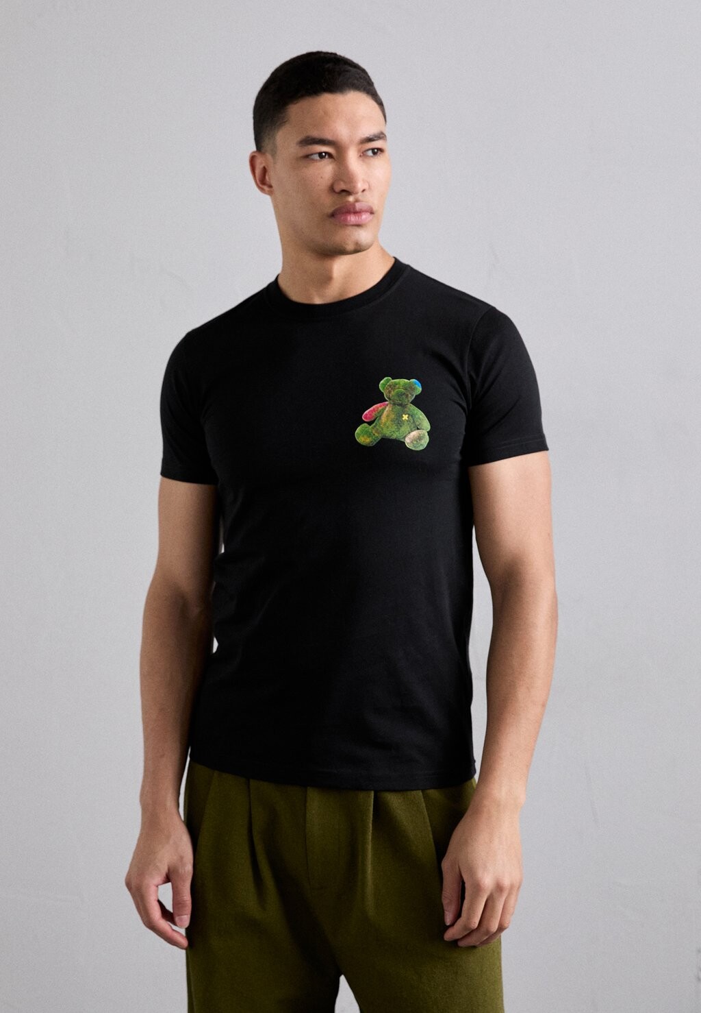 

Футболка с принтом Mens Slim Fit Teddy PS Paul Smith, черная