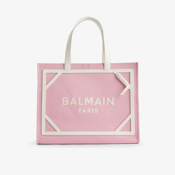 

Сумка-тоут b-army среднего размера из хлопка Balmain, розовый