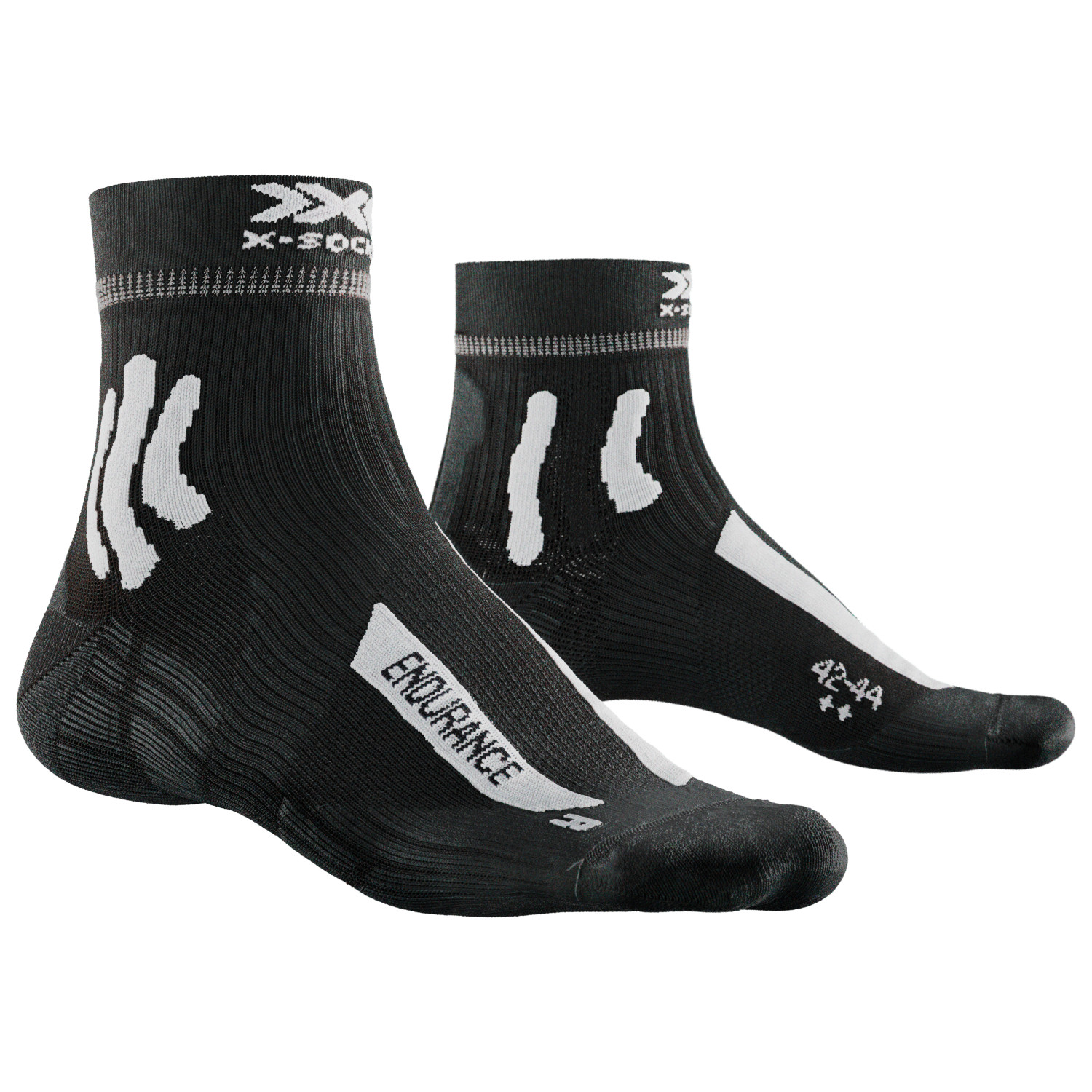 Носки для бега X Socks Endurance 4 0, цвет Opal Black/Arctic White