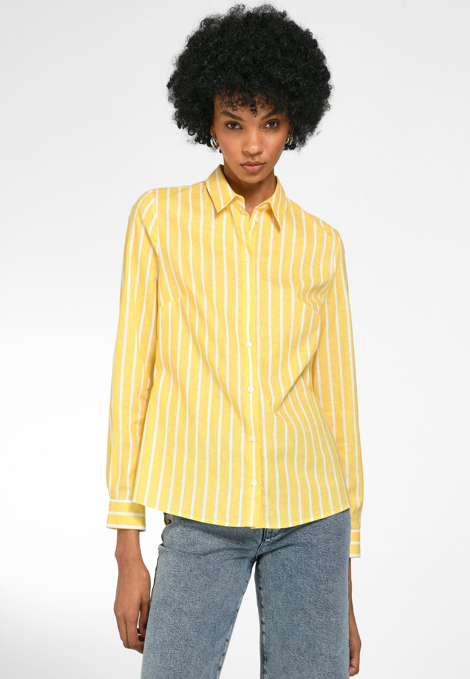 Блуза PETER HAHN Cotton, желтый