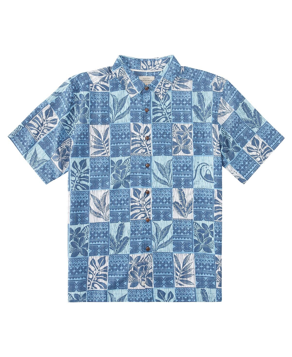 

Мужская рубашка с принтом Quiksilver Leaf Boxes Quiksilver Waterman