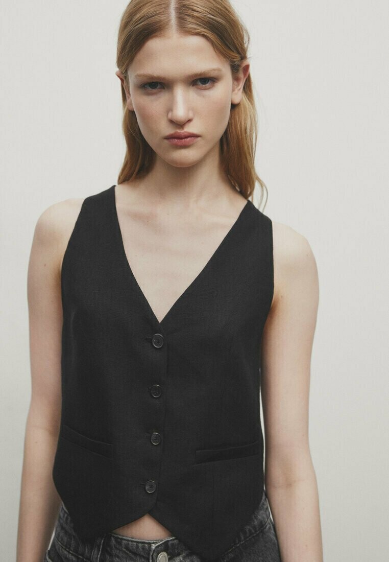 

Жилет Massimo Dutti, цвет black