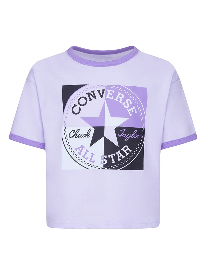 

Футболка Converse, цвет lila/schwarz