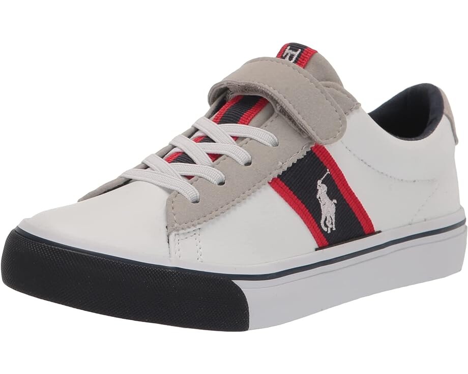 

Кроссовки Polo Ralph Lauren Wescott PS, цвет White Tumbled/Navy/Red/White Pony Player