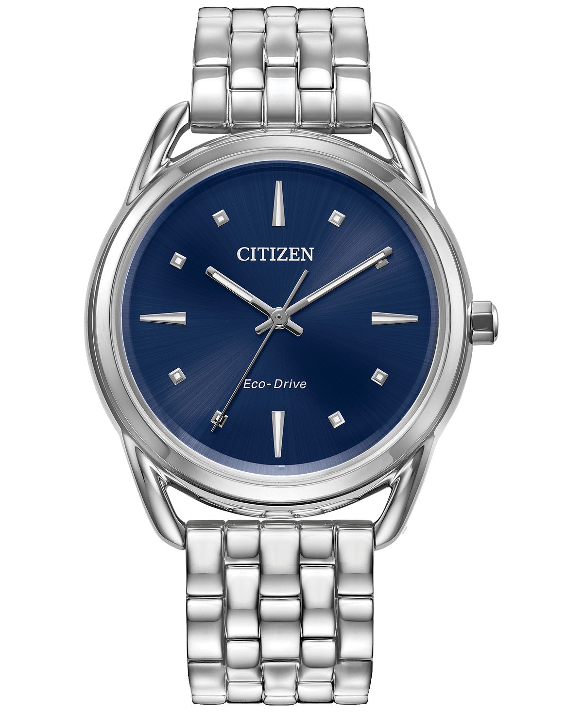 цена Женские классические часы Eco-Drive с браслетом из нержавеющей стали, 36 мм Citizen