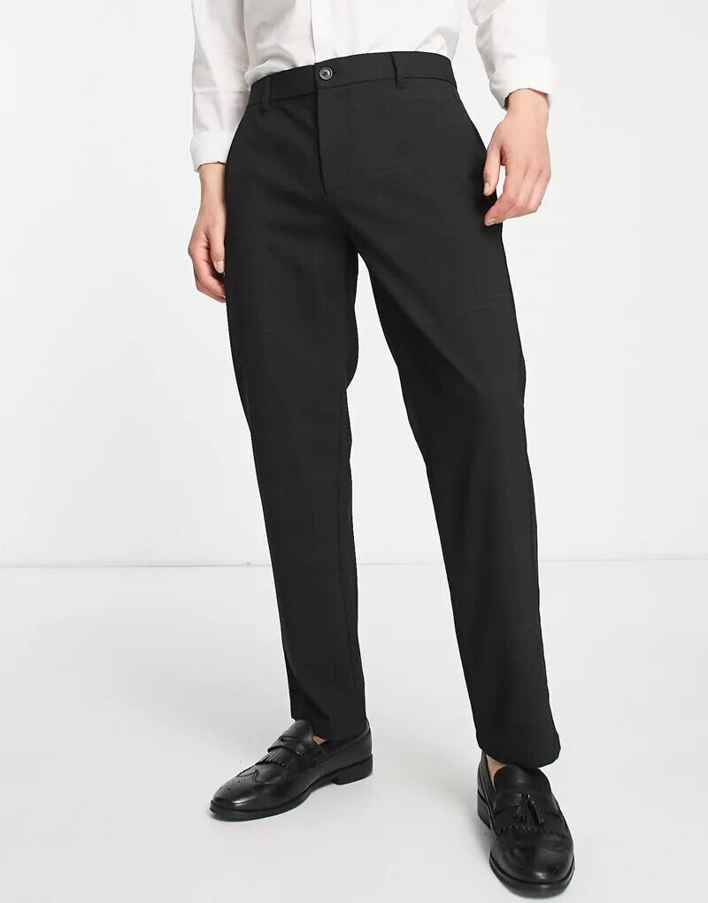 

Черные узкие брюки Pull&Bear