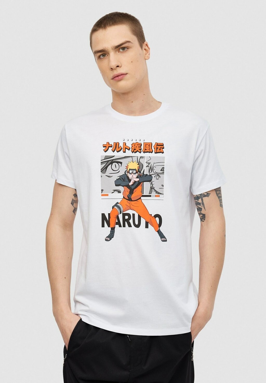 

Футболка с принтом NARUTO INSIDE, белый