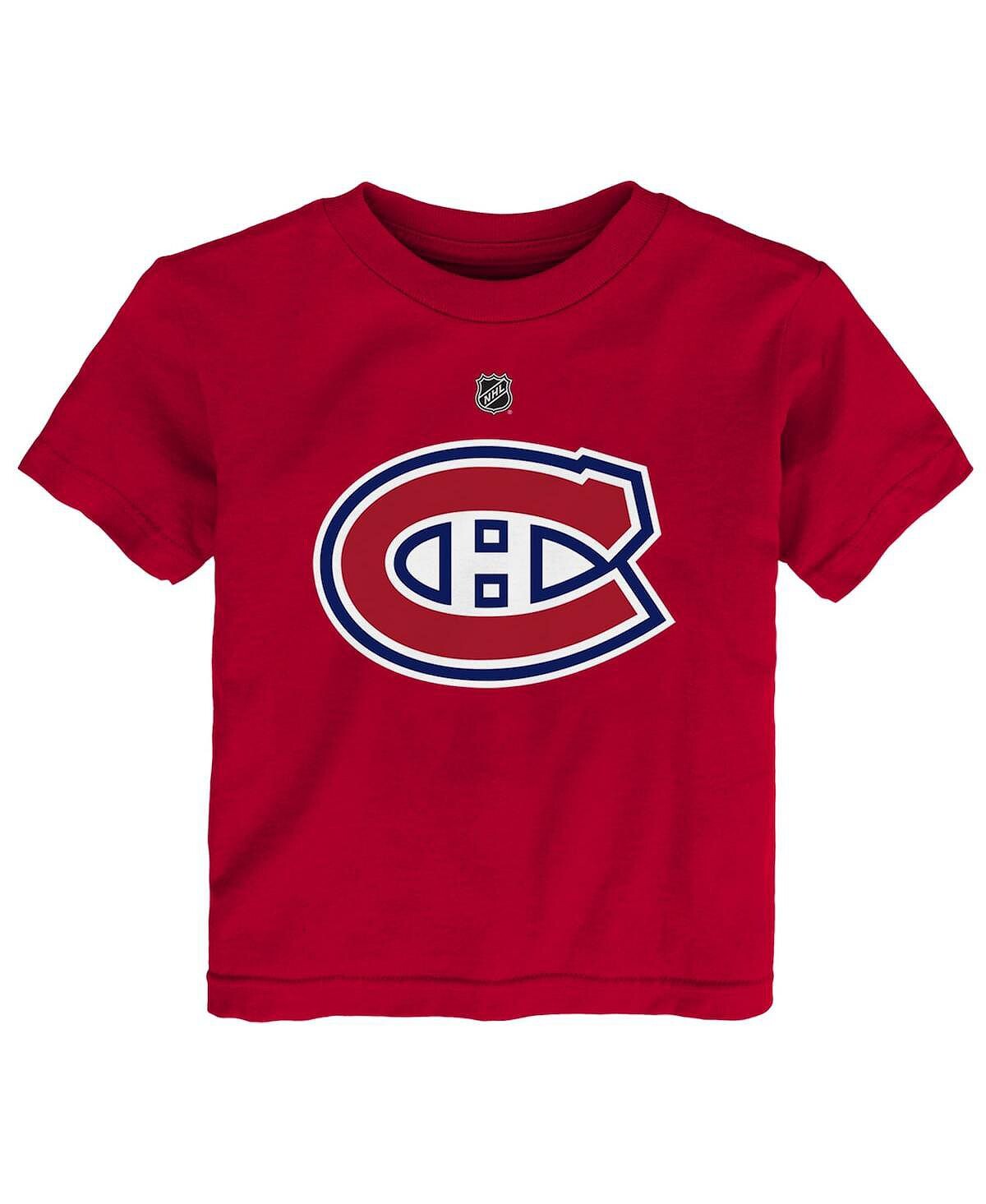 

Красная футболка с основным логотипом Montreal Canadiens для мальчиков и девочек для малышей Outerstuff