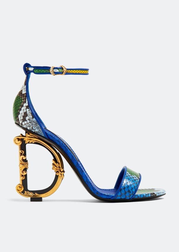 

Сандалии Dolce&Gabbana Baroque DG Python, синий