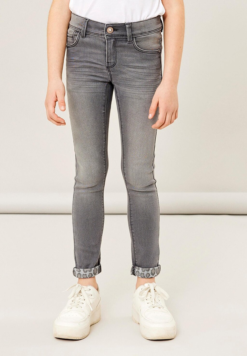 

Джинсы Skinny Fit Nkfpolly Dnmtasis Pant Name it, цвет grey denim